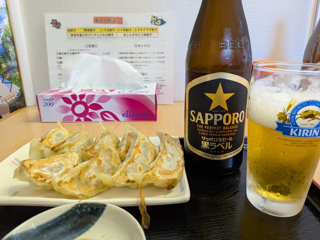 焼き餃子8個とビールセット