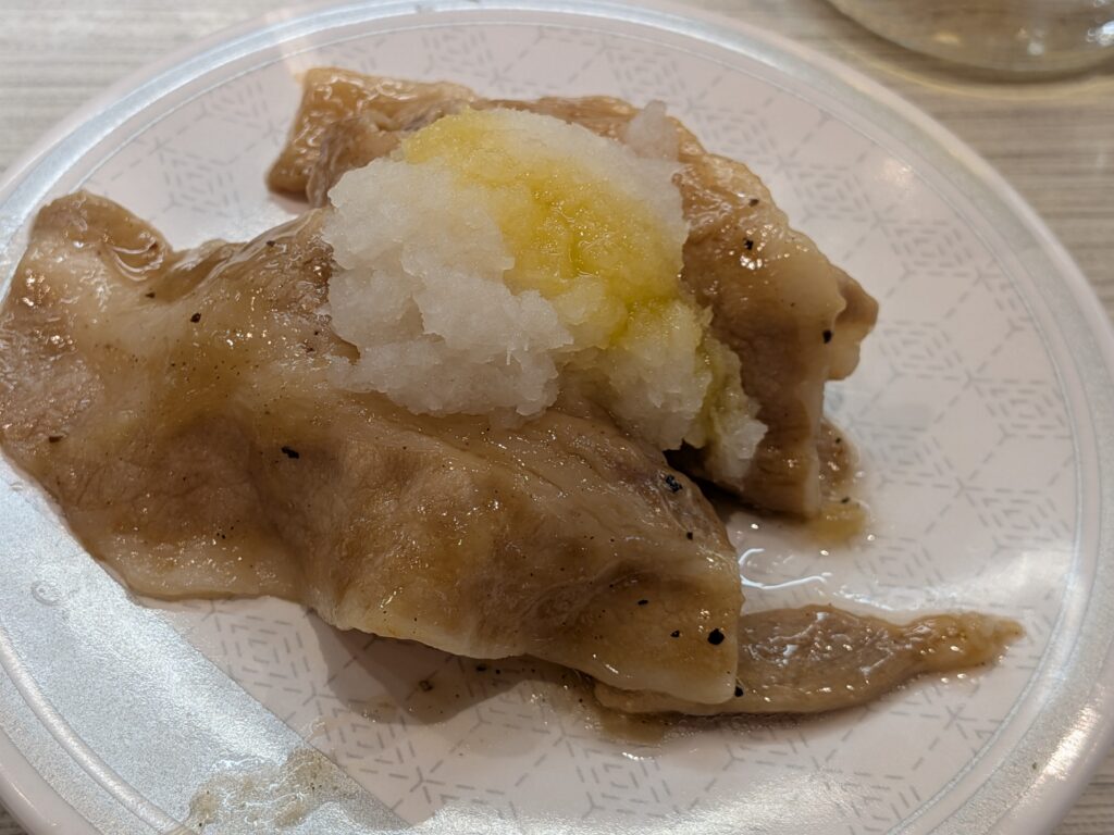 豚塩カルビおろし盛り