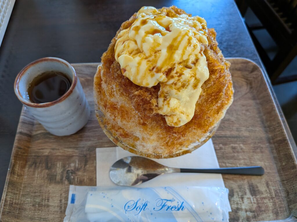 戸田塩キャラメルプリンかき氷