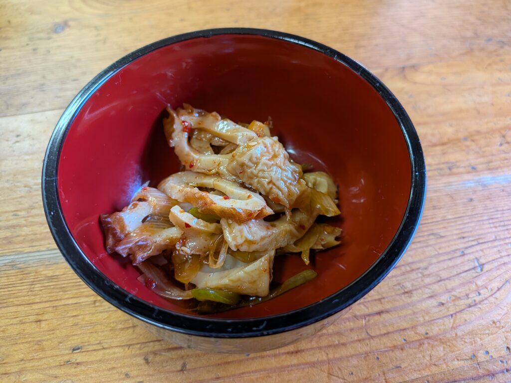 竹輪とネギの和え物