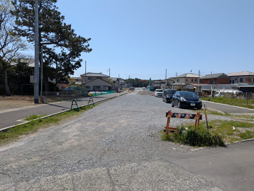 南を向いたところ